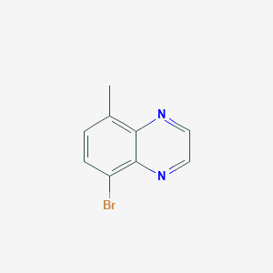 molecular formula C9H7BrN2 B2657775 5-溴-8-甲基喹喔啉 CAS No. 1360599-43-4