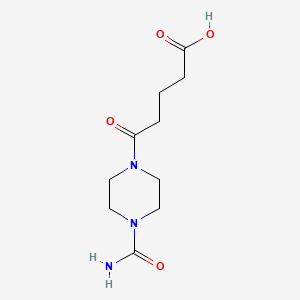 molecular formula C10H17N3O4 B2657778 5-[4-(Aminocarbonyl)piperazin-1-yl]-5-oxopentanoic acid CAS No. 693790-16-8