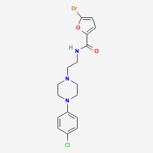 molecular formula C17H19BrClN3O2 B2657808 5-溴-N-(2-(4-(4-氯苯基)哌嗪-1-基)乙基)呋喃-2-甲酰胺 CAS No. 1049415-76-0