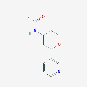 N-(2-Pyridin-3-yloxan-4-yl)prop-2-enamide