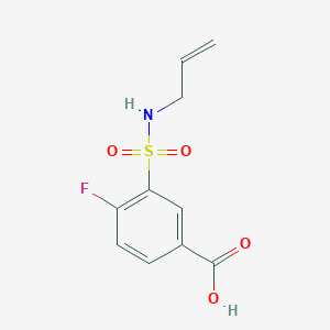 molecular formula C10H10FNO4S B2657819 4-Fluoro-3-[(prop-2-en-1-yl)sulfamoyl]benzoic acid CAS No. 926247-14-5