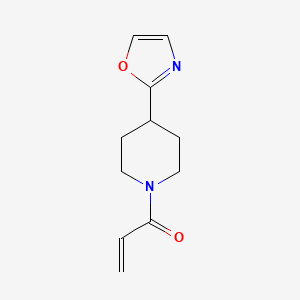 molecular formula C11H14N2O2 B2657844 1-[4-(1,3-Oxazol-2-yl)piperidin-1-yl]prop-2-en-1-one CAS No. 2190141-76-3