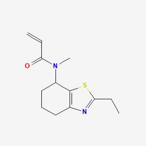 molecular formula C13H18N2OS B2657861 N-(2-Ethyl-4,5,6,7-tetrahydro-1,3-benzothiazol-7-yl)-N-methylprop-2-enamide CAS No. 2109343-61-3