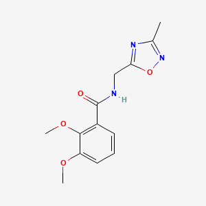 molecular formula C13H15N3O4 B2657864 2,3-二甲氧基-N-((3-甲基-1,2,4-恶二唑-5-基)甲基)苯甲酰胺 CAS No. 1235361-56-4