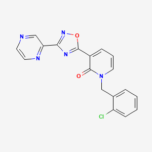 1-(2-chlorobenzyl)-3-(3-pyrazin-2-yl-1,2,4-oxadiazol-5-yl)pyridin-2(1H)-one