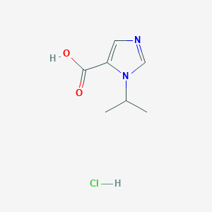 molecular formula C7H11ClN2O2 B2657890 1-Isopropyl-1H-imidazole-5-carboxylic acid hydrochloride CAS No. 2230802-98-7