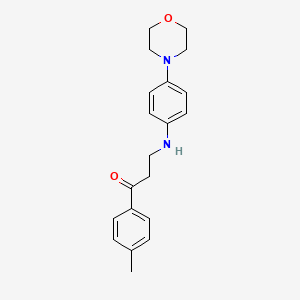 molecular formula C20H24N2O2 B2657891 1-(4-Methylphenyl)-3-(4-morpholinoanilino)-1-propanone CAS No. 763126-07-4