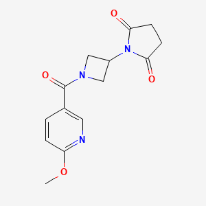 1-(1-(6-Methoxynicotinoyl)azetidin-3-yl)pyrrolidine-2,5-dione