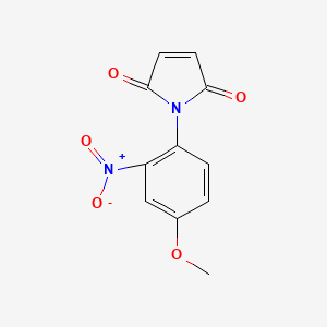 molecular formula C11H8N2O5 B2657896 1-(4-甲氧基-2-硝基苯基)-2,5-二氢-1H-吡咯-2,5-二酮 CAS No. 91135-91-0