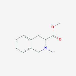 molecular formula C12H16ClNO2 B2657938 Methyl 2-methyl-1,2,3,4-tetrahydroisoquinoline-3-carboxylate CAS No. 1322604-25-0