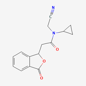 N-(cyanomethyl)-N-cyclopropyl-2-(3-oxo-1,3-dihydro-2-benzofuran-1-yl)acetamide