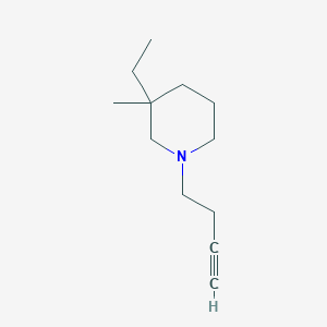 molecular formula C12H21N B2657946 1-But-3-ynyl-3-ethyl-3-methylpiperidine CAS No. 1871859-18-5