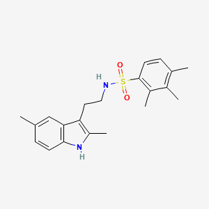 molecular formula C21H26N2O2S B2657958 N-[2-(2,5-dimethyl-1H-indol-3-yl)ethyl]-2,3,4-trimethylbenzenesulfonamide CAS No. 681841-45-2