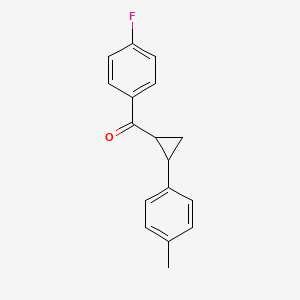 molecular formula C17H15FO B2657979 (4-氟苯基)[2-(4-甲苯基)环丙基]甲酮 CAS No. 338415-86-4