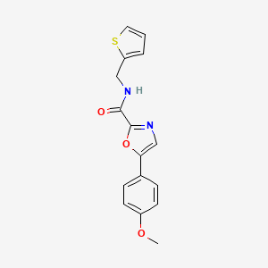 5-(4-methoxyphenyl)-N-(thiophen-2-ylmethyl)oxazole-2-carboxamide