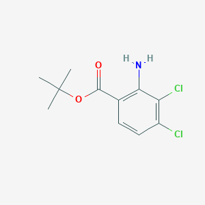 molecular formula C11H13Cl2NO2 B2657991 Tert-butyl 2-amino-3,4-dichlorobenzoate CAS No. 2248277-32-7