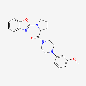 2-{2-[4-(3-Methoxyphenyl)piperazine-1-carbonyl]pyrrolidin-1-yl}-1,3-benzoxazole