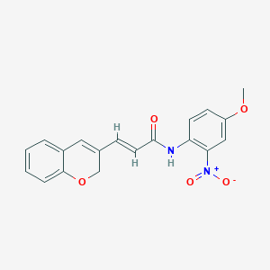 molecular formula C19H16N2O5 B2657998 (2E)-3-(2H-色满烯-3-基)-N-(4-甲氧基-2-硝基苯基)丙-2-烯酰胺 CAS No. 887347-68-4