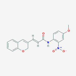 (2E)-3-(2H-chromen-3-yl)-N-(4-methoxy-2-nitrophenyl)prop-2-enamide