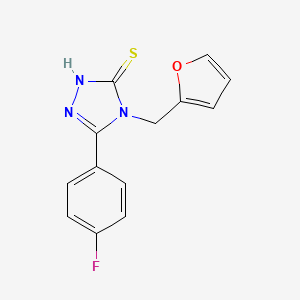 5-(4-fluorophenyl)-4-(furan-2-ylmethyl)-4H-1,2,4-triazole-3-thiol