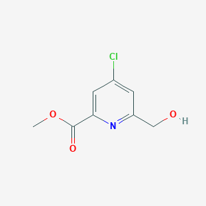 molecular formula C8H8ClNO3 B026580 4-氯-6-(羟甲基)吡啶甲酸甲酯 CAS No. 109880-43-5