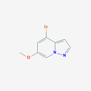 molecular formula C8H7BrN2O B2658006 4-Bromo-6-methoxypyrazolo[1,5-A]pyridine CAS No. 1207839-86-8