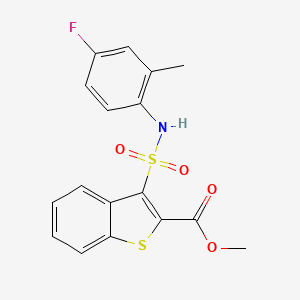 Methyl 3-[(4-fluoro-2-methylphenyl)sulfamoyl]-1-benzothiophene-2-carboxylate