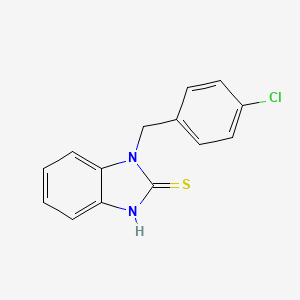 molecular formula C14H11ClN2S B2658012 1-(4-氯苄基)-1H-苯并咪唑-2-硫醇 CAS No. 100622-93-3