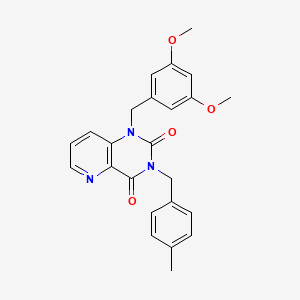molecular formula C24H23N3O4 B2658025 1-(3,5-dimethoxybenzyl)-3-(4-methylbenzyl)pyrido[3,2-d]pyrimidine-2,4(1H,3H)-dione CAS No. 921545-59-7