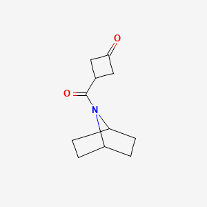 molecular formula C11H15NO2 B2658037 3-((1s,4s)-7-Azabicyclo[2.2.1]heptane-7-carbonyl)cyclobutan-1-one CAS No. 2320208-62-4