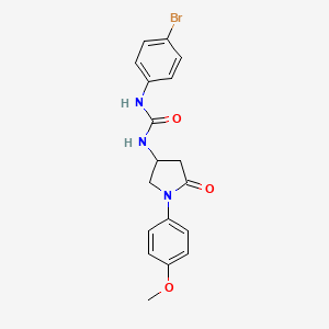 1-(4-Bromophenyl)-3-[1-(4-methoxyphenyl)-5-oxopyrrolidin-3-yl]urea