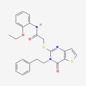 N-(2-ethoxyphenyl)-2-((4-oxo-3-phenethyl-3,4-dihydrothieno[3,2-d]pyrimidin-2-yl)thio)acetamide
