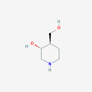 molecular formula C6H13NO2 B2658054 (3R,4R)-rel-3-羟基-4-哌啶甲醇 CAS No. 195628-18-3