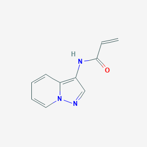 molecular formula C10H9N3O B2658062 N-Pyrazolo[1,5-a]pyridin-3-ylprop-2-enamide CAS No. 2190141-28-5