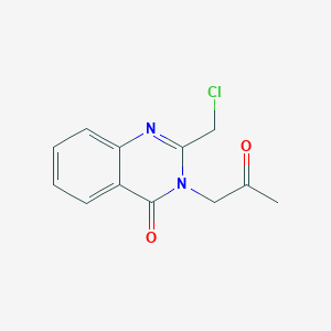molecular formula C12H11ClN2O2 B2658070 2-(chloromethyl)-3-(2-oxopropyl)quinazolin-4(3H)-one CAS No. 730992-78-6