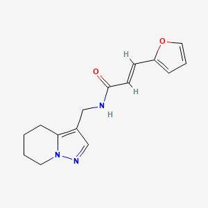 (E)-3-(furan-2-yl)-N-((4,5,6,7-tetrahydropyrazolo[1,5-a]pyridin-3-yl)methyl)acrylamide