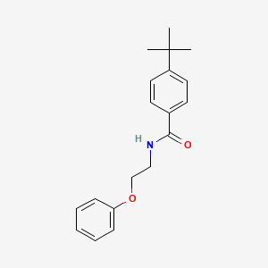 molecular formula C19H23NO2 B2658085 4-tert-butyl-N-(2-phenoxyethyl)benzamide CAS No. 328029-37-4