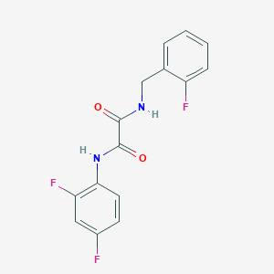 molecular formula C15H11F3N2O2 B2658089 N1-(2,4-difluorophenyl)-N2-(2-fluorobenzyl)oxalamide CAS No. 838871-36-6