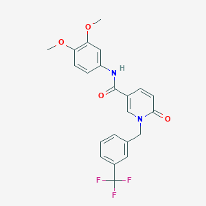 N-(3,4-dimethoxyphenyl)-6-oxo-1-(3-(trifluoromethyl)benzyl)-1,6-dihydropyridine-3-carboxamide