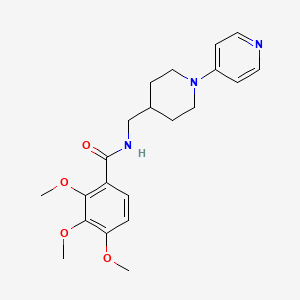 2,3,4-trimethoxy-N-((1-(pyridin-4-yl)piperidin-4-yl)methyl)benzamide