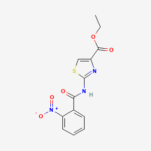 Ethyl 2-[(2-nitrobenzoyl)amino]-1,3-thiazole-4-carboxylate