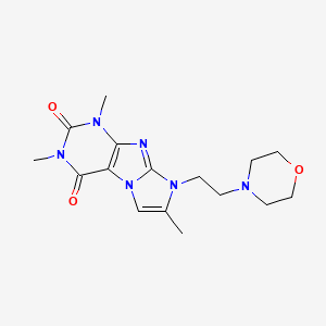2,4,7-Trimethyl-6-(2-morpholin-4-ylethyl)purino[7,8-a]imidazole-1,3-dione