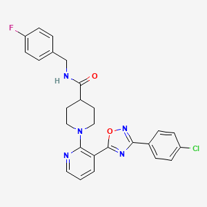 N-{3-[methyl(phenyl)amino]propyl}-4-[3-(propionylamino)pyridin-2-yl]benzamide