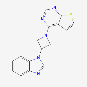 4-[3-(2-Methylbenzimidazol-1-yl)azetidin-1-yl]thieno[2,3-d]pyrimidine