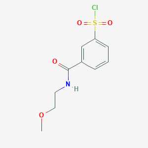 3-[(2-Methoxyethyl)carbamoyl]benzene-1-sulfonyl chloride