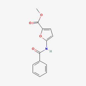 molecular formula C13H11NO4 B2658148 Methyl 5-(benzoylamino)-2-furoate CAS No. 208335-10-8