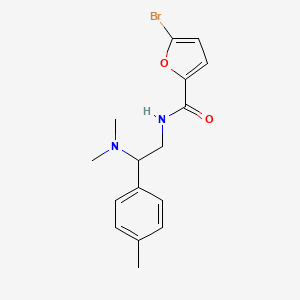 molecular formula C16H19BrN2O2 B2658166 5-溴-N-(2-(二甲氨基)-2-(对甲苯基)乙基)呋喃-2-甲酰胺 CAS No. 899744-71-9