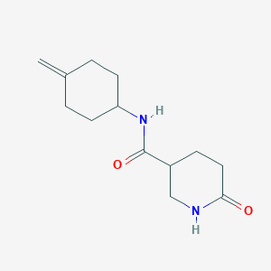 molecular formula C13H20N2O2 B2658181 N-(4-methylenecyclohexyl)-6-oxopiperidine-3-carboxamide CAS No. 2310147-64-7