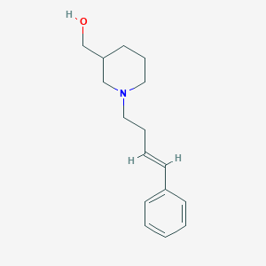 molecular formula C16H23NO B2658182 (E)-(1-(4-Phenylbut-3-en-1-yl)piperidin-3-yl)methanol CAS No. 1353990-88-1