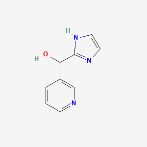 molecular formula C9H9N3O B2658189 1H-imidazol-2-yl(pyridin-3-yl)methanol CAS No. 1518433-09-4